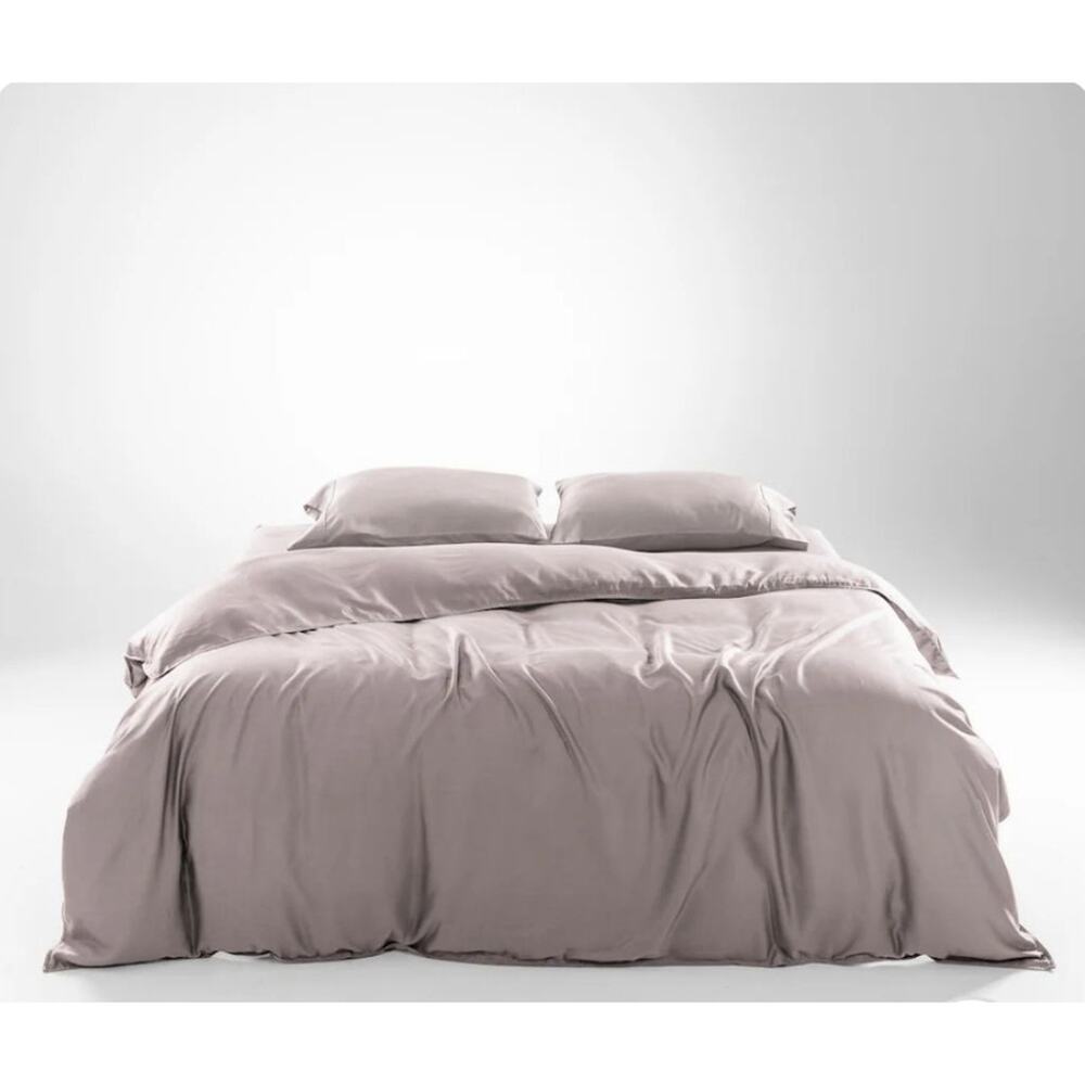 OliveCrate Eucalyptus Lyocell QUEEN Duvet Set Cooling, Hypoallergenic